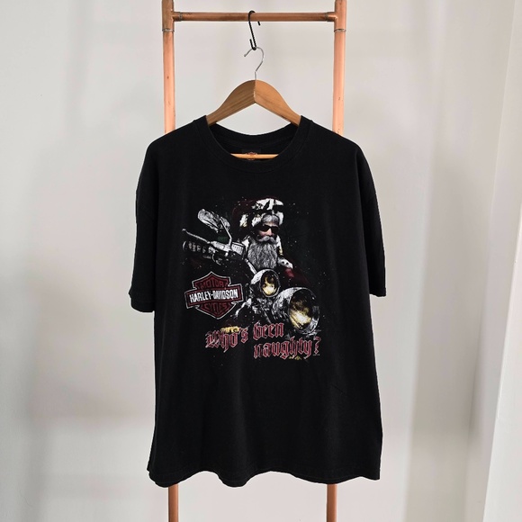 2011 Harley Davidson T-Shirt - Who's Been Naughty? - *Las Vegas, NV* (Back side) - Picture 1 of 9